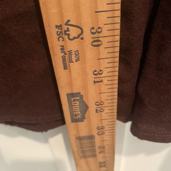 Southpole Linen Blend Shirt Men's XL Brown Long Sleeve Button Up Vtg Y2K EUC - Picture 9 of 12